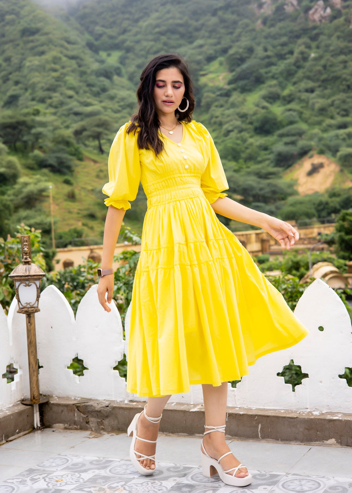 Glimmer Yellow Dress