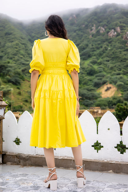 Glimmer Yellow Dress